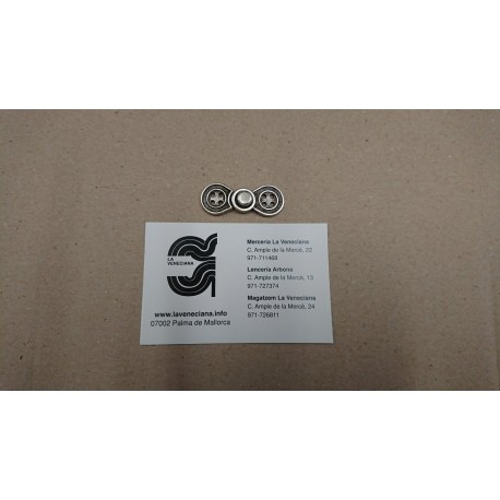 BROCHE METALICO BOTON APROX 4 MM